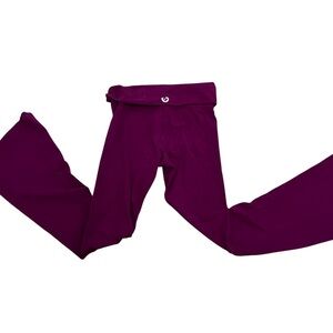 PINK BY VICTORIA SECRET ALL-DAY COTTON FOLDOVER FLARE LEGGINGS